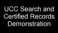 Demonstration: UCC Search and Certified Records