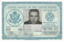 Image of a military ID card