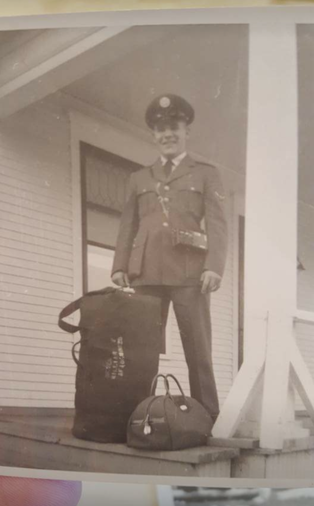 Bill Meyer getting ready to ship off.