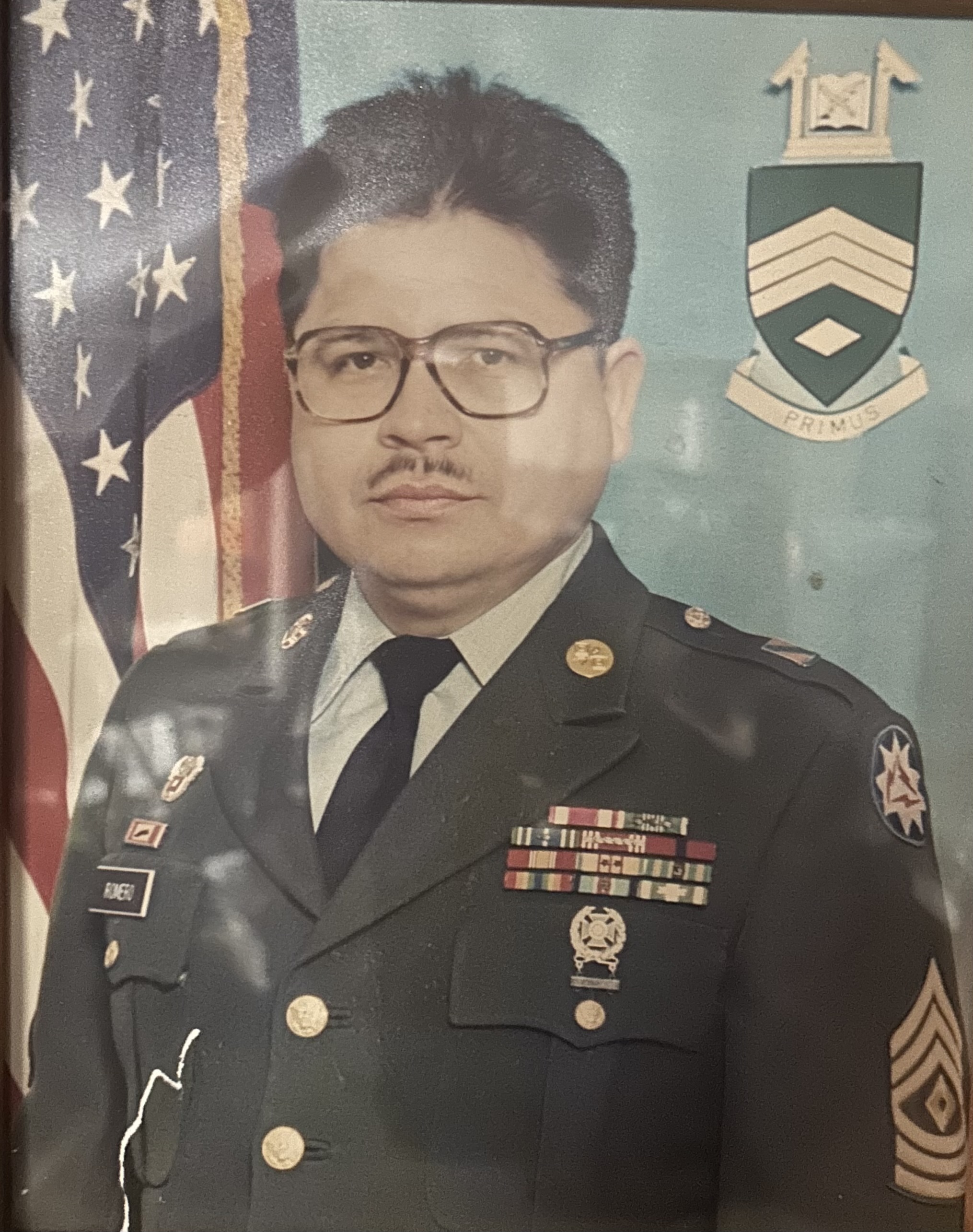 Emery Romero - My dad in is dress uniform