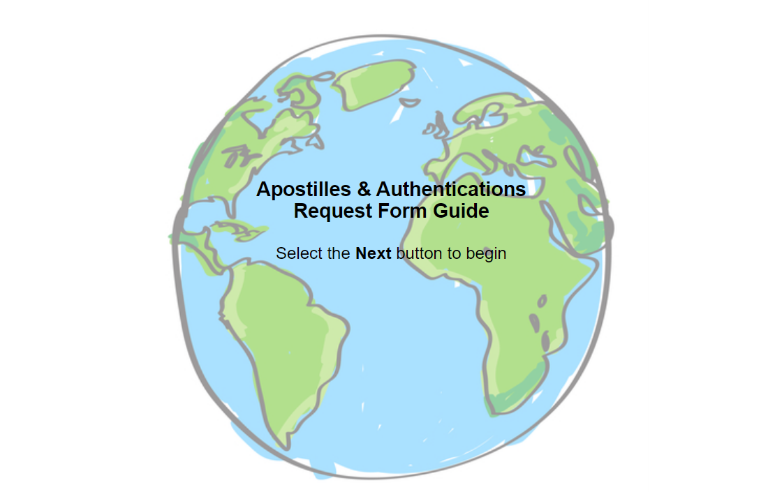 Apostilles & authentications request form guide – English | Guía de solicitud de apostillas y autenticaciones