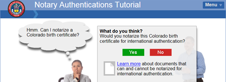 Notary authentications tutorial