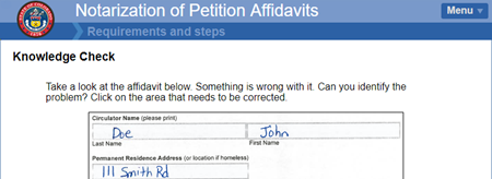 Petition affidavits tutorial