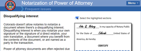 Notarization of Power of Attorney tutorial