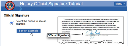 Notary official signature tutorial